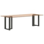 vidaXL Pieds de table à manger en T 2 pièces Anthracite 60 x 35 x (72-73) cm Acier