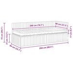 vidaXL Cadre de lit d'angle avec matelas 2 Pièces Vert Velours