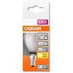 Osram ampoule led sphérique verre dépoli 4w=40 e14 chaud