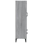 vidaXL Buffet Sonoma gris 70x31x115 cm Bois d'ingénierie
