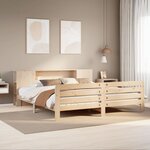 vidaXL Cadre de lit sans matelas 180x200 cm bois massif de pin