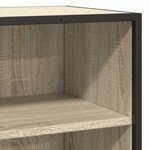 vidaXL Buffet chêne sonoma 35 5x35x76 cm bois d'ingénierie et métal