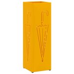 vidaXL Porte-parapluie Moutarde 15 5 x 15 5 x 49 cm Métal