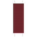 vidaXL Store plissé rouge bordeaux 40x150 cm largeur du tissu 39 4 cm