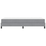 vidaXL Lit à ressorts avec matelas Gris clair 90 x 190 cm tissu