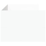 vidaXL Lit de jour avec tiroirs sans matelas blanc 100x200 cm