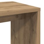 vidaXL Tables gigognes 3 Pièces chêne artisanal bois d'ingénierie