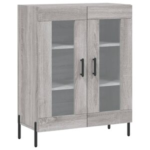 vidaXL Buffet sonoma gris 69 5x34x90 cm bois d'ingénierie