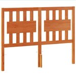 vidaXL Tête de lit cire marron 135 cm bois massif de pin