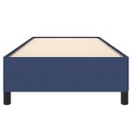 vidaXL Cadre de lit sans matelas bleu 90x190 cm tissu