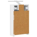 vidaXL Armoire Miroir de Salle de Bain Blanc 30 x 10 5 x 50 cm