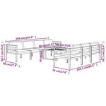 vidaXL Salon de jardin 8 Pièces avec coussins Aluminium Anthracite