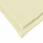 vidaXL Coussins de siège 2 Pièces Crème 47 x 36 x 2 cm Polyester