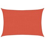 vidaXL Voile d'ombrage 160 g/m² Terre cuite 2x2 5 m PEHD