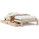 vidaXL Cadre de lit sans matelas 90x190 cm bois de pin massif