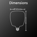 Ampoule led déco éclairante mug opaline au verre lacté  culot e27  8w cons. (60w eq.)  806 lumens  lumière blanc neutre