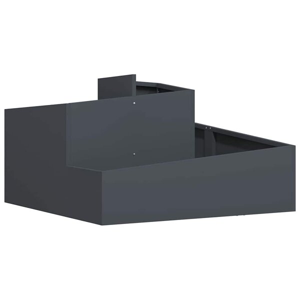 vidaXL Cache-pot de jardin Anthracite 80 x 80 x 50 cm
