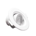 Spot led encastrable orientable rond blanc 8w - blanc froid 6000k - 8000k - silamp