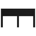 vidaXL Tête de lit Chêne noir 200 cm Bois d'ingénierie