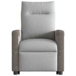 vidaXL Fauteuil inclinable gris nuage tissu