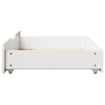 vidaXL Tiroirs sous le lit 2 Pièces blanc 85x55x17 cm bois de pin massif
