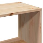 vidaXL Lit bibliothèque sans matelas 140x200 cm bois massif de pin