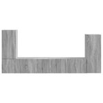 vidaXL Ensemble meuble TV 4 Pièces Gris Sonoma Bois d'ingénierie