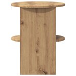 vidaXL Meuble d'appoint 2 pc Chêne Artisanal Ø40 x 50 cm