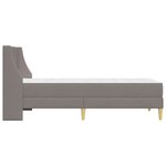 vidaXL Cadre de lit avec matelas avec tête de lit Polyester
