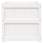 vidaXL Jardinières 2 Pièces blanc bois de pin massif