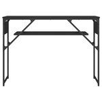 vidaXL Table console avec étagère noir 105x30x75 cm bois d'ingénierie