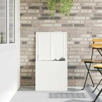 vidaXL Boîte de Rangement Extérieure Blanc 55 x 50.5 x 50 cm