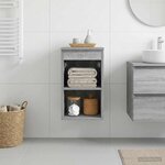 vidaXL Meuble de Salle de Bain In-between Sonoma gris 30 x 41 x 50 cm