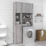 vidaXL Armoire de bain Sonoma gris 32x25 5x190 cm Bois d'ingénierie