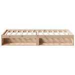 vidaXL Lit de jour sans matelas 100x200 cm bois de pin massif