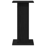 vidaXL Supports de haut-parleur 2 Pièces Chêne noir Bois d'ingénierie