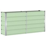 vidaXL Jardinière Vert 160 x 40 x 75 cm Acier