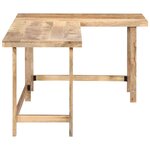 vidaXL Bureau 180x120x76 cm Bois de manguier massif