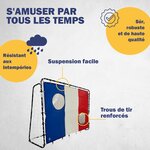 Best Sporting 11061 - Cible de tir "France" 193 x 150 cm avec 2 trous de tir
