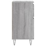 vidaXL Buffets 2 Pièces sonoma gris 40x35x70 cm bois d'ingénierie