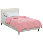 vidaXL Couette d'été 155 x 220 cm Été Microfibre (100  polyester) Rose