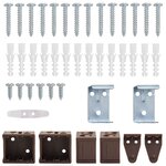 vidaXL Store Vénitien Marron foncé avec motif 213 x 140 cm PVC