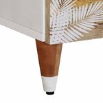 vidaXL Table de chevet 40x33 5x46 cm bois de manguier solide
