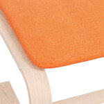 vidaXL Repose-pied Jaune foncé 51x41x40 cm Tissu