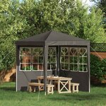 vidaXL Mur de tente de fête 2 pièces 200 x 195 cm Anthracite