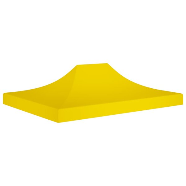 vidaXL Toit de tente de réception 4x3 m Jaune 270 g/m²