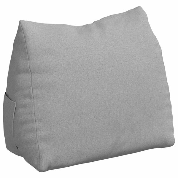 vidaXL Coussin de Dos Gris nuage 45 x 20 x 35 cm tissu