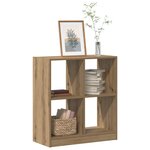 vidaXL Bibliothèque chêne artisanal 68 5x32x75 cm bois d'ingénierie