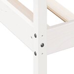 vidaXL Lit de jour sans matelas blanc 75x190 cm bois de pin massif