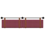 vidaXL Tête de lit suspendue Bordeaux PU antique